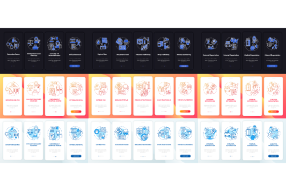 Deportation App Page Screen Bundle: Designing Clarity in Legal Tech Interfaces