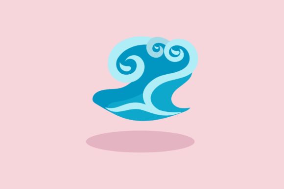 Evaluating Flat Icon - Summer Wave for Seasonal Design Projects