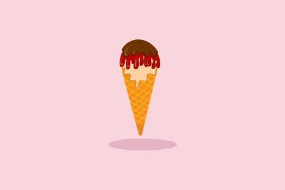Flat Icon - Ice Cream Cone: Elevating Visual Communication in Modern Design