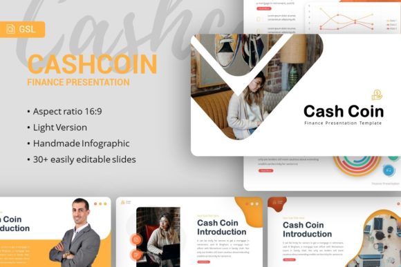 Google Slides Template - Cash Coin: Elevating Financial and Creative Presentations