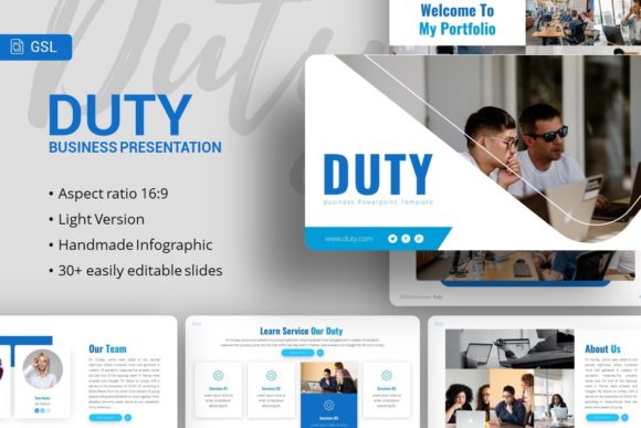 Google Slides Template - Duty: A Strategic Framework for Professional Communication