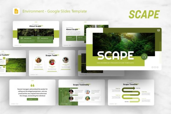 Google Slides Template - Scape: Visual Storytelling