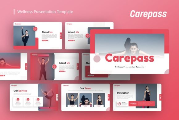 Presentation Template - Carepass: Elevating Visual Communication for Modern Wellness and Business