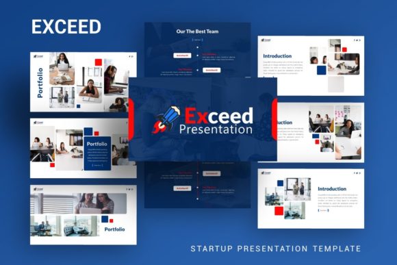 Presentation Template - Exceede: Elevating Your Startup and Business Pitch