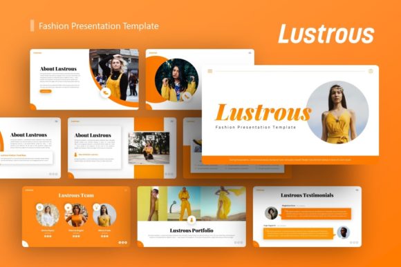 Presentation Template Lustrous: A Versatile Design Tool
